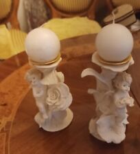 Armani 2xAngelo Portacandele Figurativo GIUSEPPE ARMANI Italia, Originale,Raro!