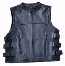 Gilet Jacket Pelle Stile Para Palla - S A 3XL - Sons Of Anarchy Motociclista