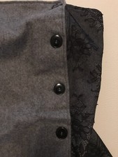 Bustino Top Lana Pizzo Nero