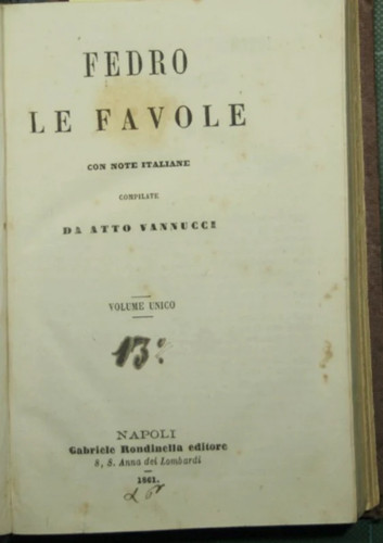 Favole vite degli - le, favole;
