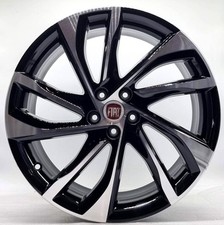 4 cerchi lega fiat tipo new 500l r18 nero lucido diamantato lt003122