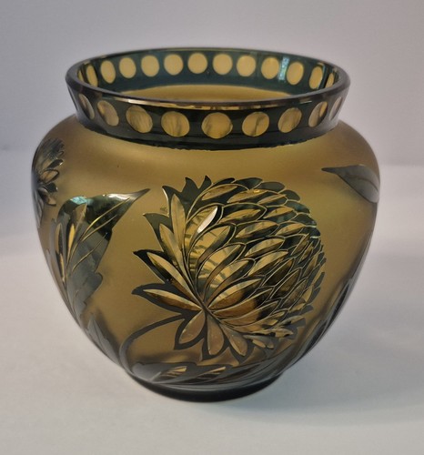 Antico vaso vetro taglio - vaso,