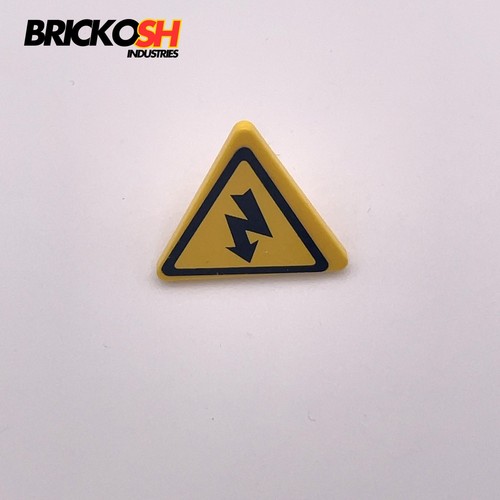 Lego 892pb020 road sign 2x2 - road,