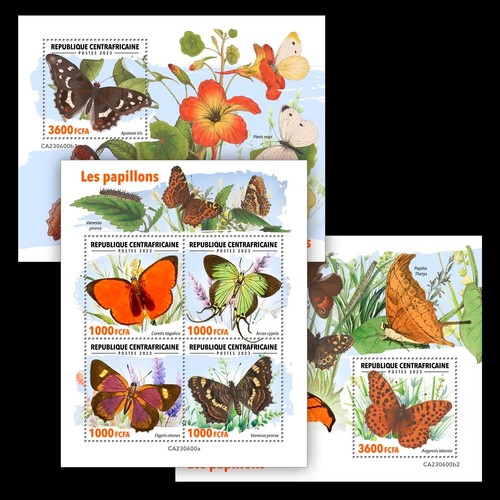 Francobolli farfalle mnh 2023 - francobolli,