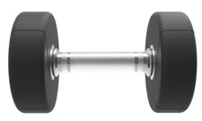 Spart Fitness Coppia Manubri Professionali da Palestra con Testa Rotonda Gommata