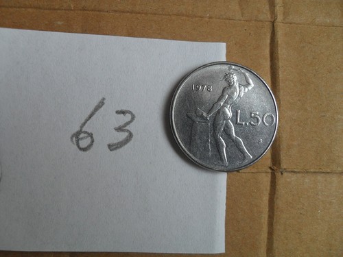 Moneta lire italiane anno - moneta,