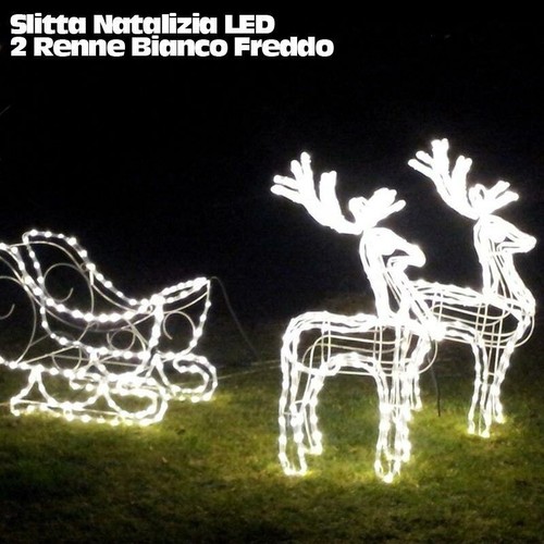 Slitta natalizia led con - natalizia, 2