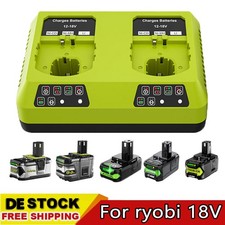 Caricabatteria doppio 18V per