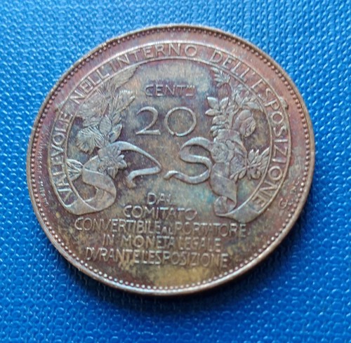 Gettone regno iii - regno, 20