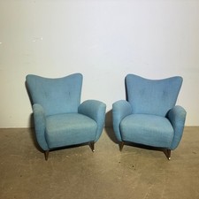 Coppia poltrone azzurre mid