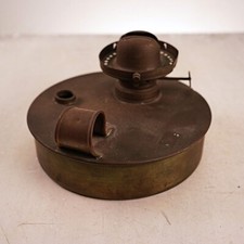 base lampada ad olio vintage in metallo