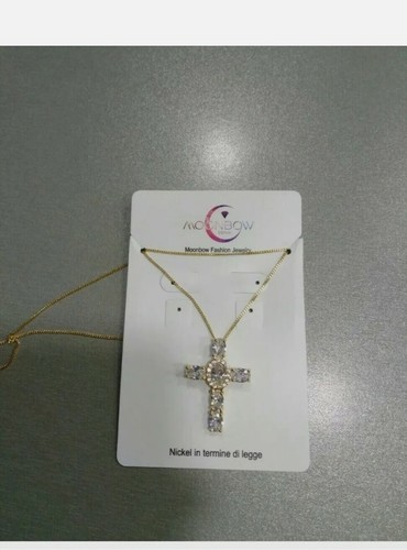 Collana catenina acciaio - collana, oro
