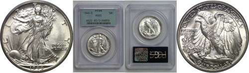 1944 mezzo dollaro walking - mezzo,
