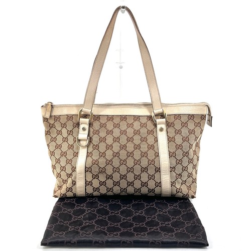 Gucci canvas tote bag abbey - canvas,