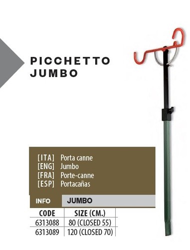 Picchetto reggicanne jumbo - reggicanne,