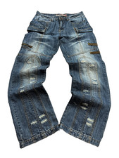 Jeans cargo invecchiati