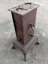 Girarrosto meccanico antico in ghisa con ingranaggi XIX-XX secolo 