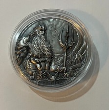 Cook Islands 2019 – 20$ Poseidon moneta argento 3 oz