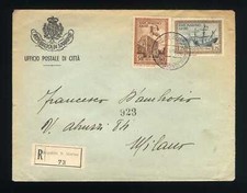 SAN MARINO - 1942 - Riconsegna di Arbe - Affr. £ 2,25 (B)- 