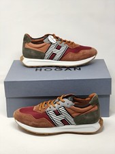 Hogan Sneakers Uomo Bianco Patch Righe UK 8 US 9 Sneakers H 7333G