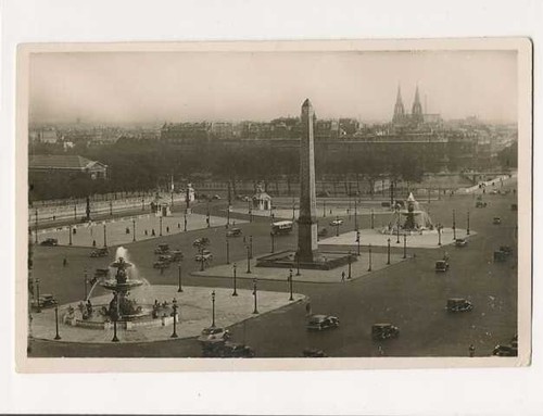 Cartolina parigi place - cartolina, le