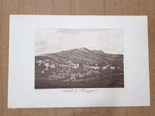 Veduta di Fivizzano nell'800