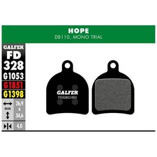 pastiglie mescola nera standard per hope mono trial GALFER BIKE freni bici