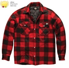 CAMICIA UOMO DICKIES PORTLAND WORKWEAR IMBOTTITA LAVORO CASUAL SH5000 ROSSA TAGLIA S-4XL