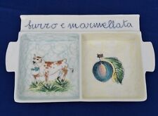 Ceramica LAVORATTI Porta Burro e Marmellata Sesto Fiorentino Vintage
