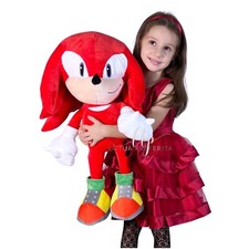 Knuckles Peluche 70 cm Gigante Personaggio Rosso Sonic Plush Big Size XL
