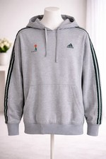 Felpa adidas uomo grigia con - adidas,