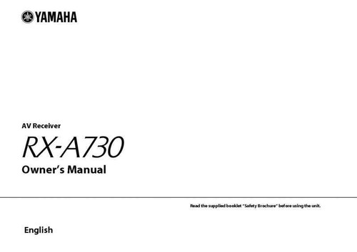 Yamaha a730 ricevitore - rx-a730,