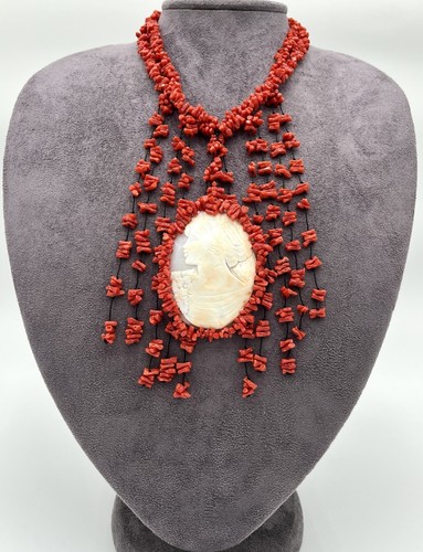 Collana corallo rosso - corallo,