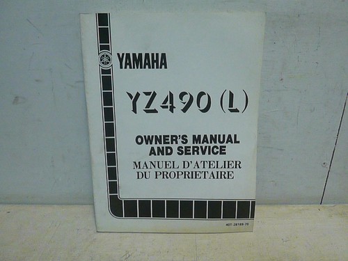 Yamaha yz490 manuale - yz490,