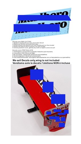 Decals alettone - 1/8 decals,