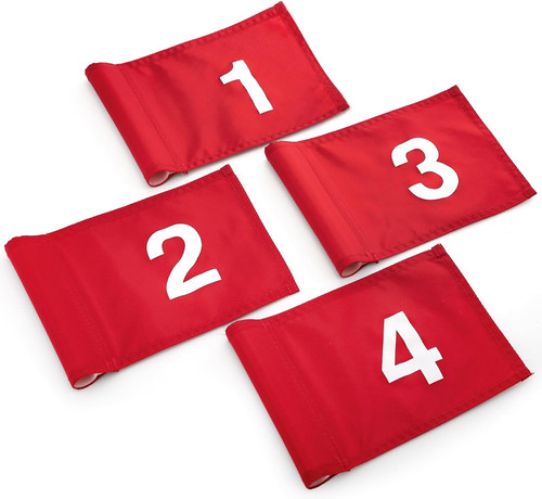 Bandiera golf numerata 4 - bandiera,