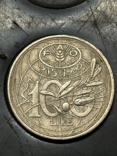 Moneta 100 lire fao - moneta,