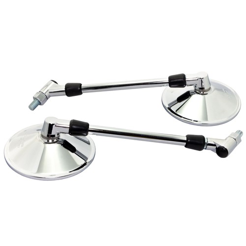Coppia specchietti cromati