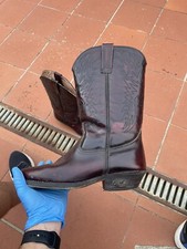 Mens Red Leather Western Boots