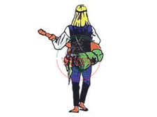 Adesivo Vagabondo Hippie