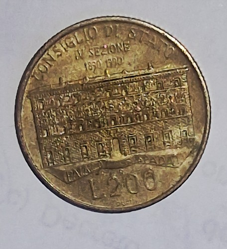 Moneta 200 lire - moneta,