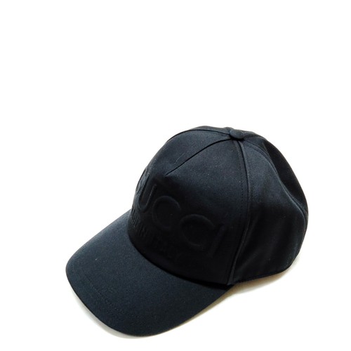 Cappellino gucci nero cotone - gucci,