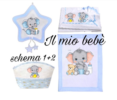 Schema punto croce elefantino - schema,