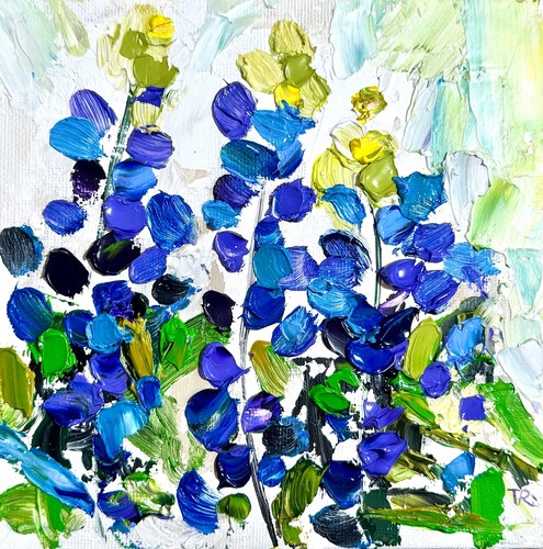 Dipinto olio originale - originale, 6x6"