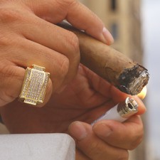 Anello uomo quadrato stile hip