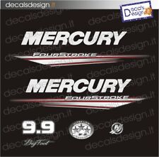 Adesivi motore marino fuoribordo Mercury 9.9 cv bigfoot  barca stickers