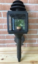 LANTERNA DA CARROZZA APPLIQUE DA ESTERNO IN OTTONE DEL XX° SECOLO - OTTIMO STATO