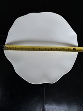 Piatto buffet rotondo bianco