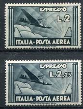 REGNO D'ITALIA 1933-34 AEROESPRESSI SERIE COMPLETA MNH** CAT. 44+73