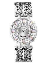 Nuovo Guess Splendente Glamour Argento,Prisma Cristallo,Catena Bracciale